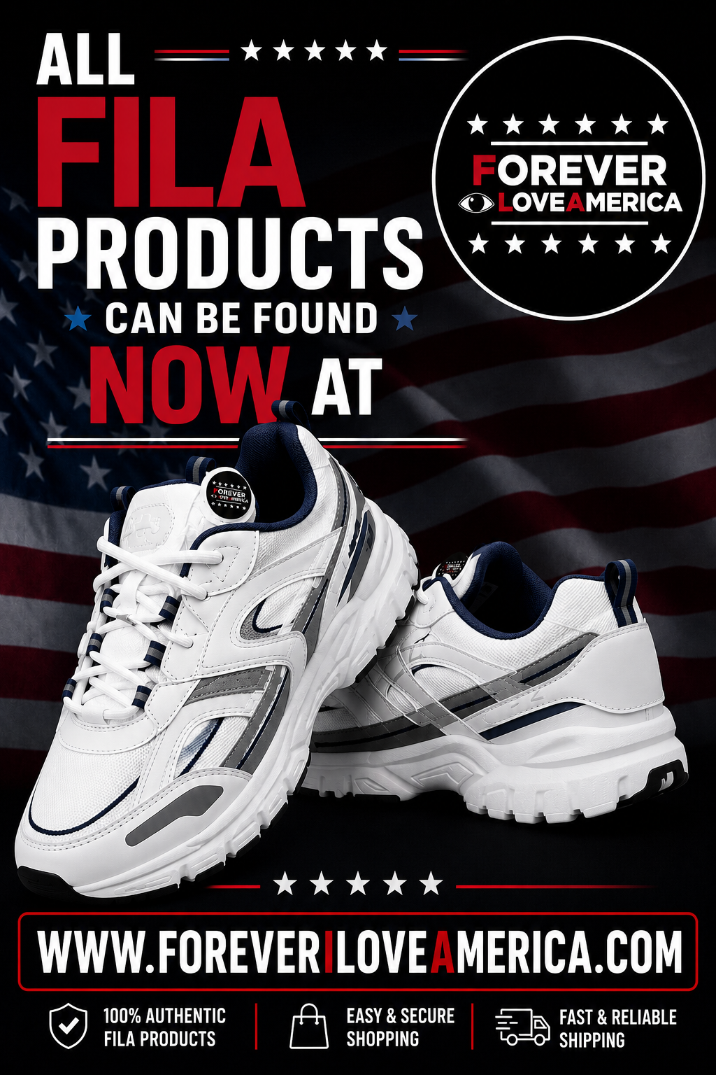 Forever I Love America — Fila Sneakers