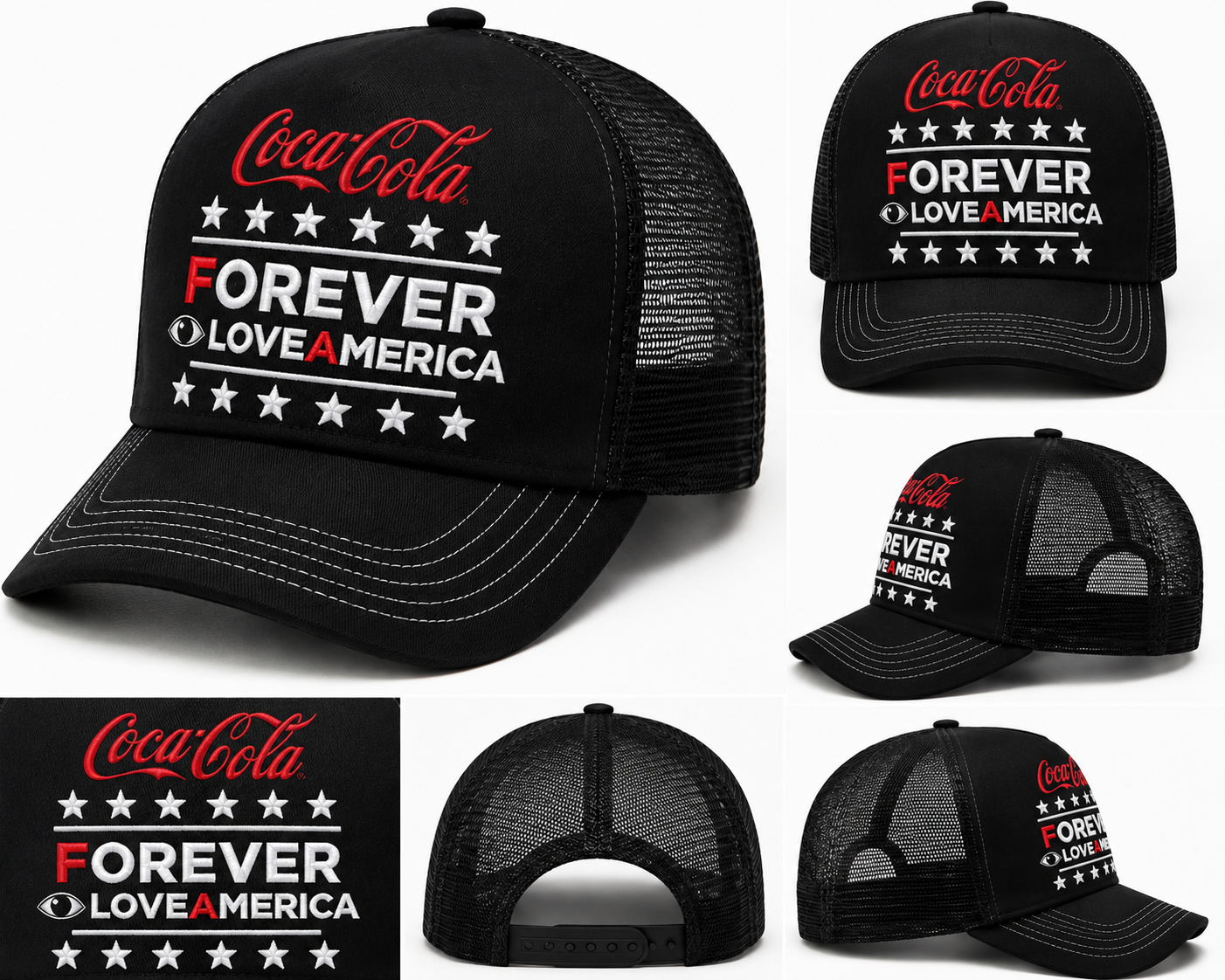 Forever I Love America — Coca-Cola Trucker Hat